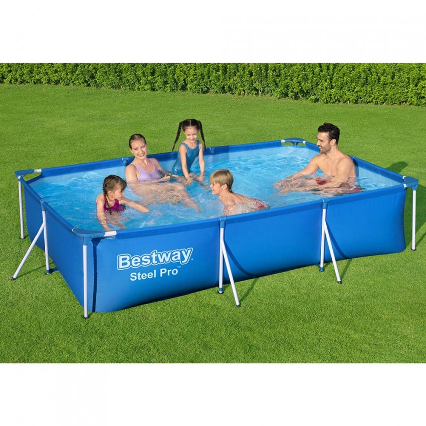 Piscina de retangula + bomba de filtro 300x201xh 66 cm - 3