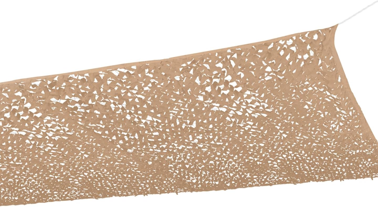 Żagiel przeciwsłoneczny prostokątny – wzór kamuflażowy – 4 x 4 m, piaskowy