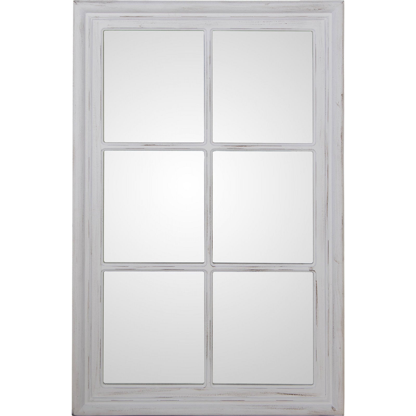 Miroir mural blanc en bois d'eucalyptus élégant 70 x 4.5 x 110 cm Blanc ...