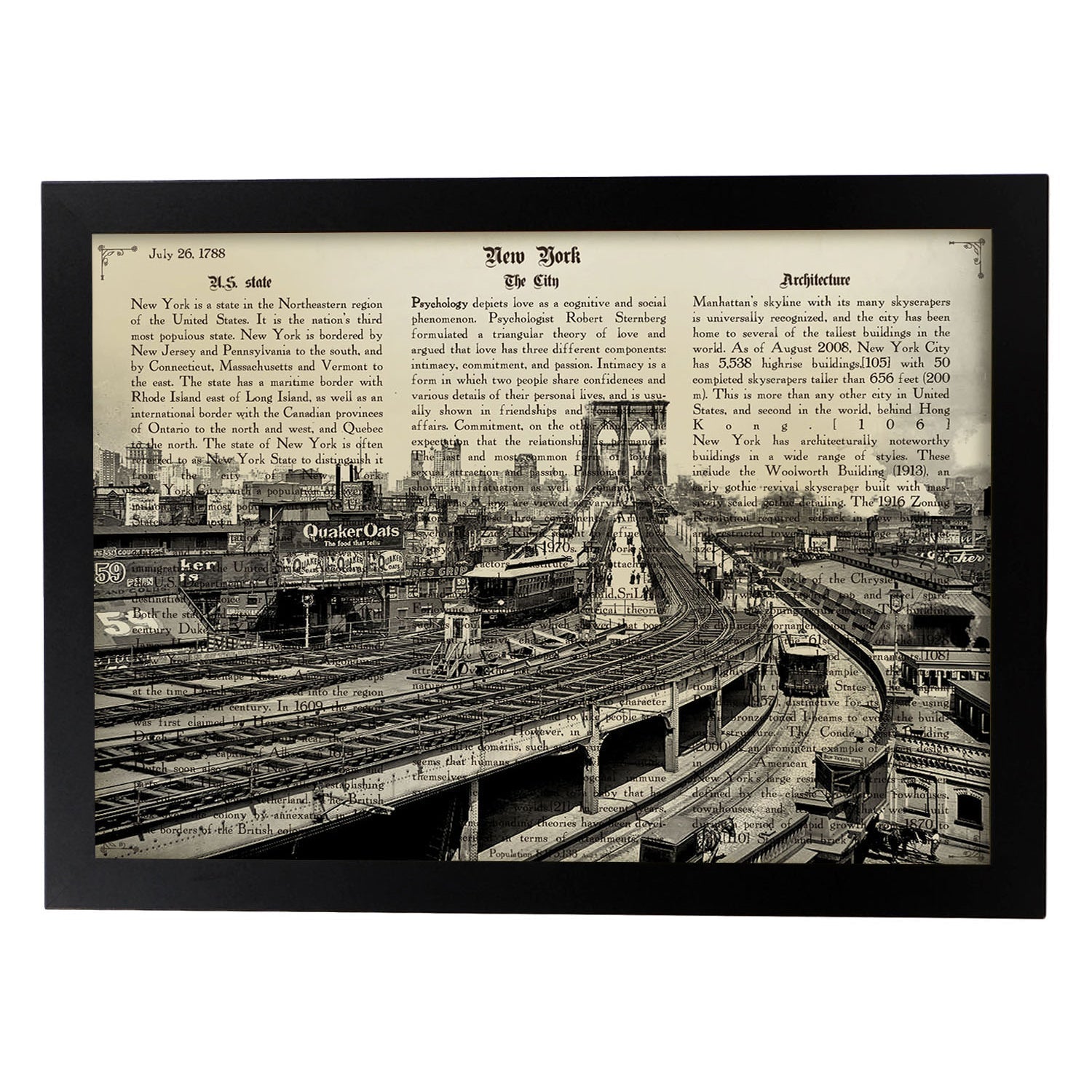 Affiche Nordique Vintage De Cartes De Métro, Ville De New York, Peinture Sur Toile D'art Mural, Images Murales Pour Décor De Salon Sans Cadre