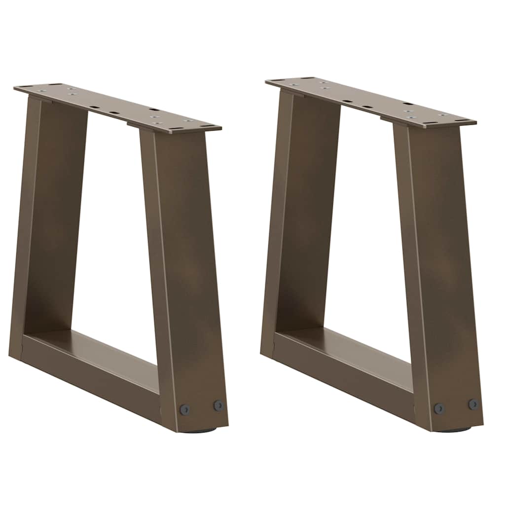 Nogi do stolika kawowego w kształcie litery V 2 szt. Naturalna stal 40x(30-31,3) cm Stal vidaXL