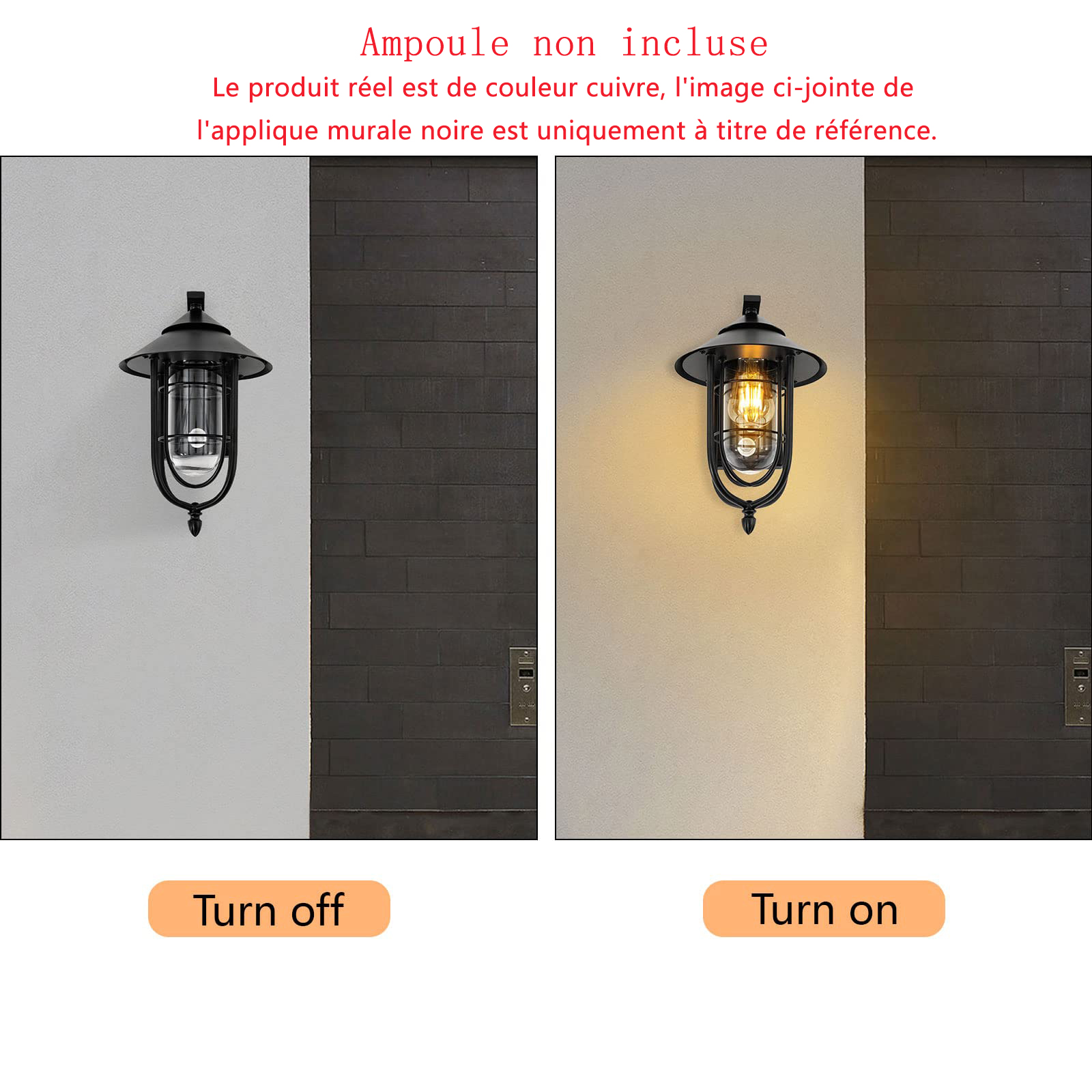 Applique Murale Extérieur Avec Détecteur De Mouvement, Éclairage Luminaire Mural Aluminium Blanc Chaude 3000K Pour Couloir Jardin, Noir | Leroy Merlin