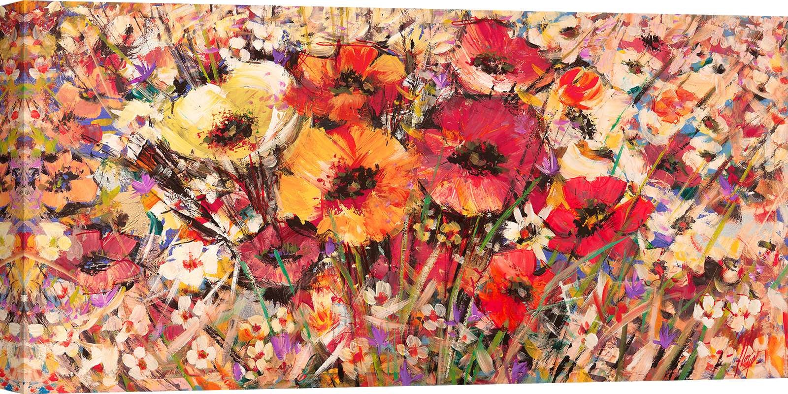 Décoration Murale Sur Bois – SÉRÉNITÉ – Impression Florale – 60x60 Cm – Neuf