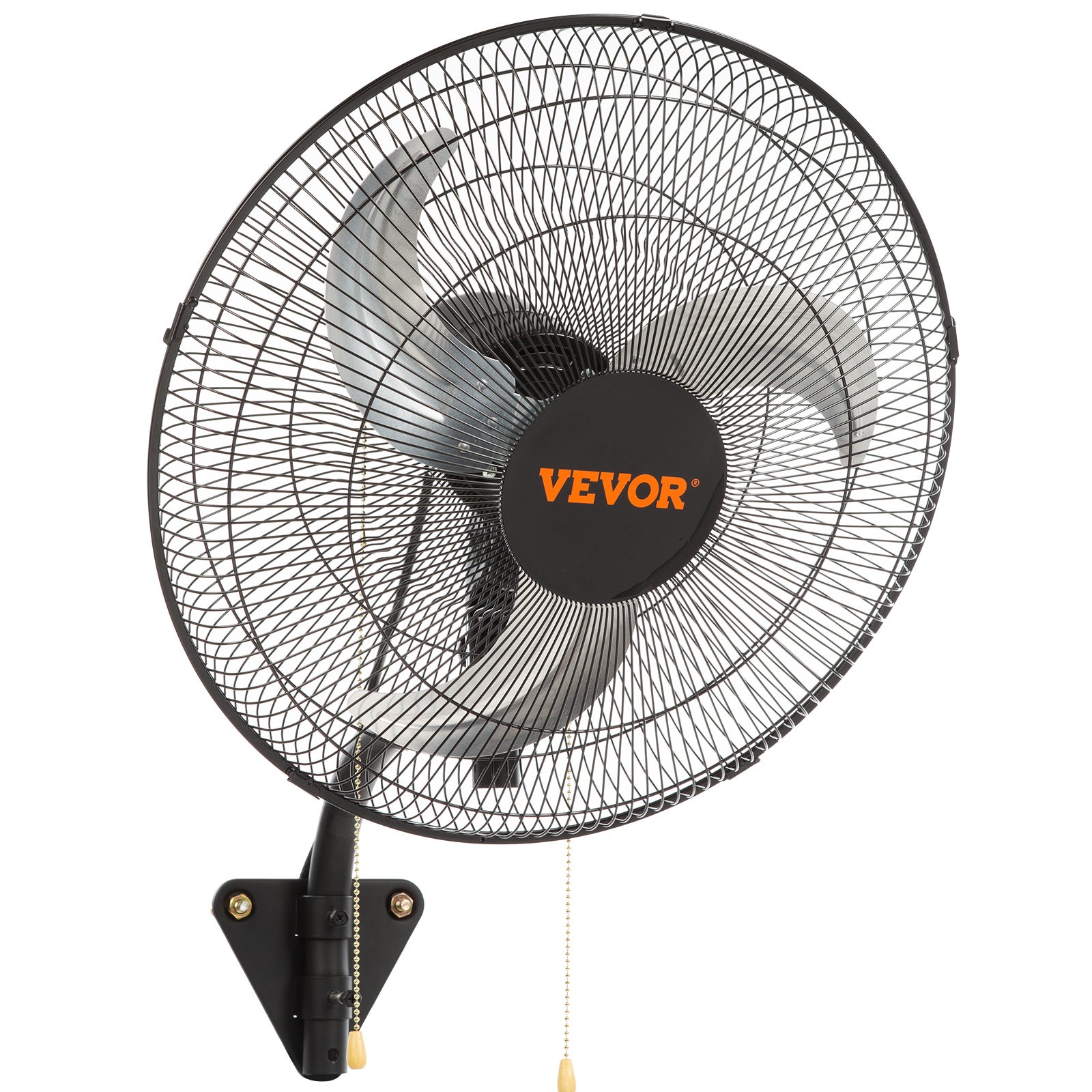 Ventilateur mural industriel, 44,45 cm, ventilateur mural oscillant 4000 CFM, 3 vitesses, ventilateur commercial résidentiel pour serre, noir VEVOR - 9
