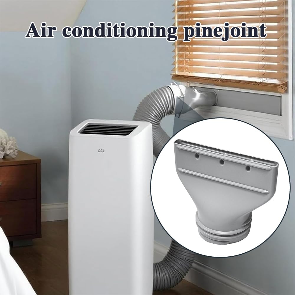 Adaptateur plat pour tuyau d'évacuation de climatisation - 130 mm/150 mm -Pour fenêtres, accessoires pour climatisation mobile, extraction,sèche-linge - 3