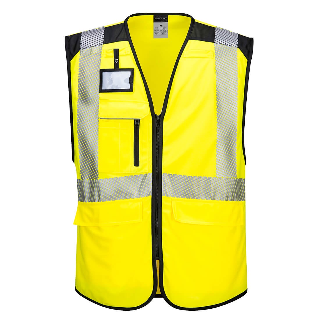 Portwest - Gilet de sécurité multipoches PW3 HV - Jaune / Noir - 2XL - 4