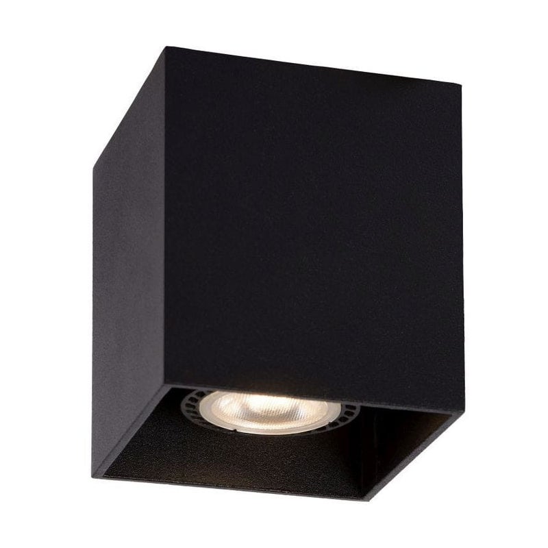 Reflektor sufitowy Spot BODI czarny 1xGU10x50W wym: 9,5 x 8,25 x 8,25 cm IP20 Lucide