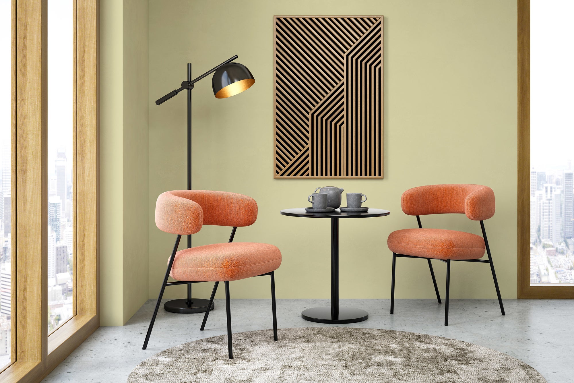 PURO Premium wall paint c6001 - Pintura para interiores de muy alta opacidad - pintura verde mate de alta calidad - 5l - 4