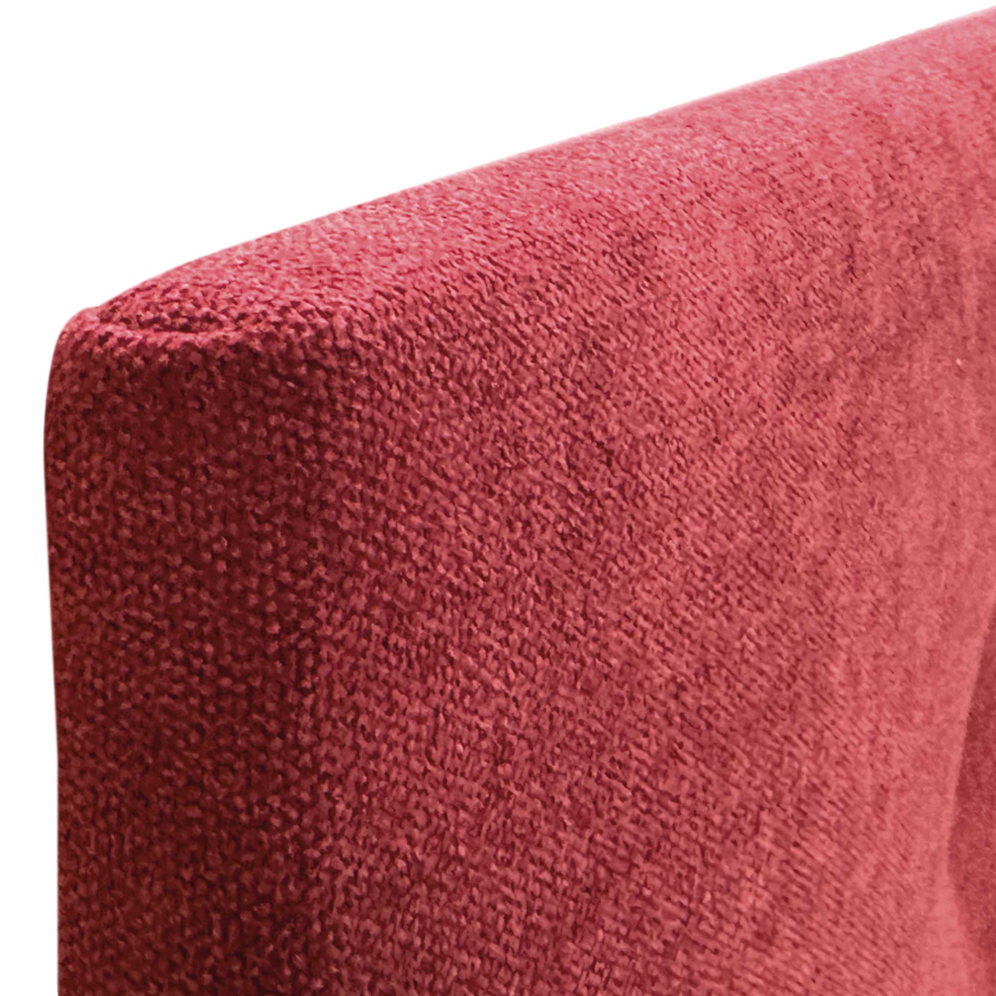 DHOME Cabecero de Tela AQUALINE Liso cabeceros Cabezal tapizado Cama Lujo (Tela Rojo, 135cm (Camas 120/135/140)) - 5