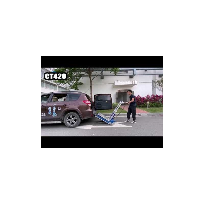 Diable monte-escaliers STOCKMAN électrique aluminium à chenilles - 420 kg - CT420 - 2