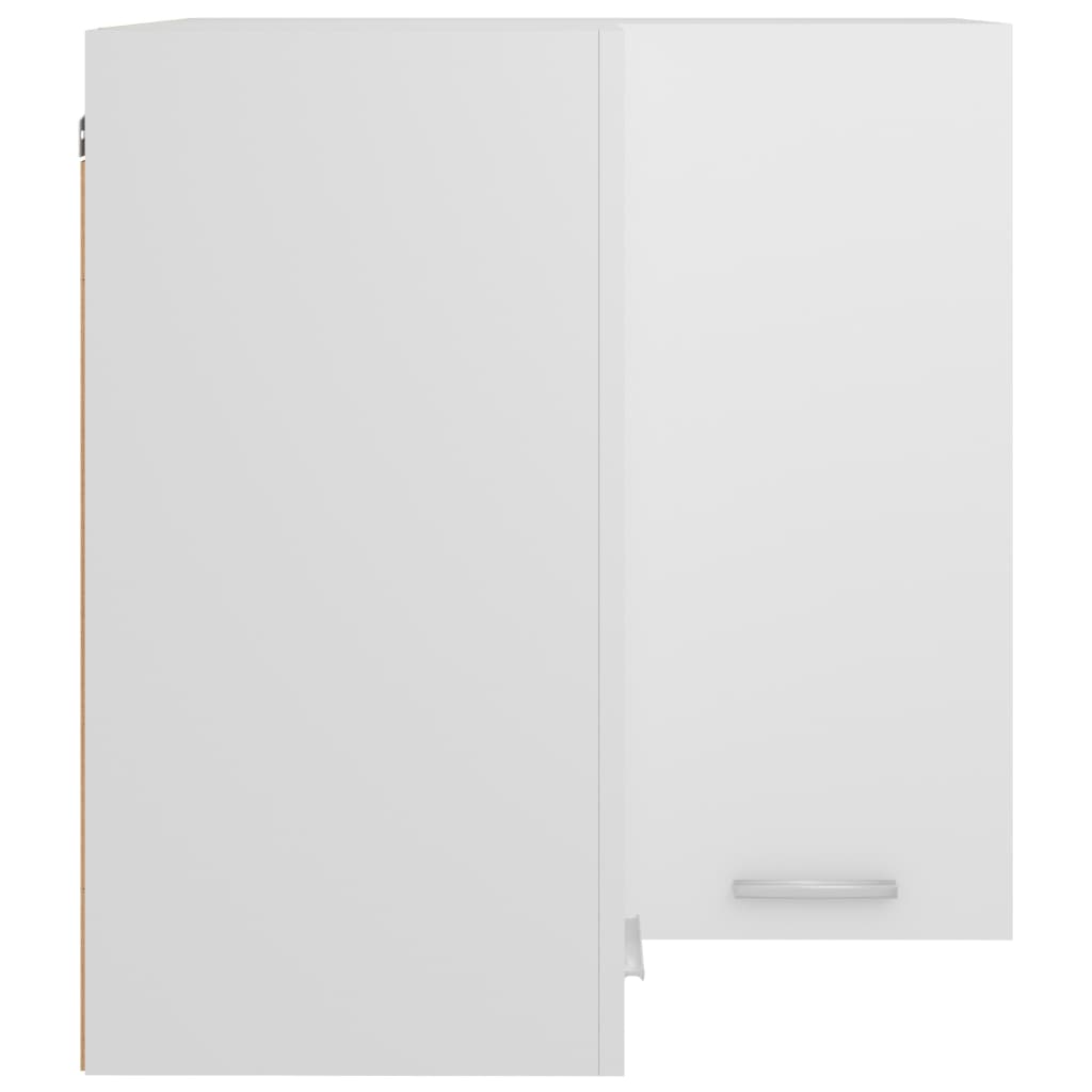 Meuble d'angle suspendu Blanc 57 x 57 x 60 cm Bois d'ingénierie - 6