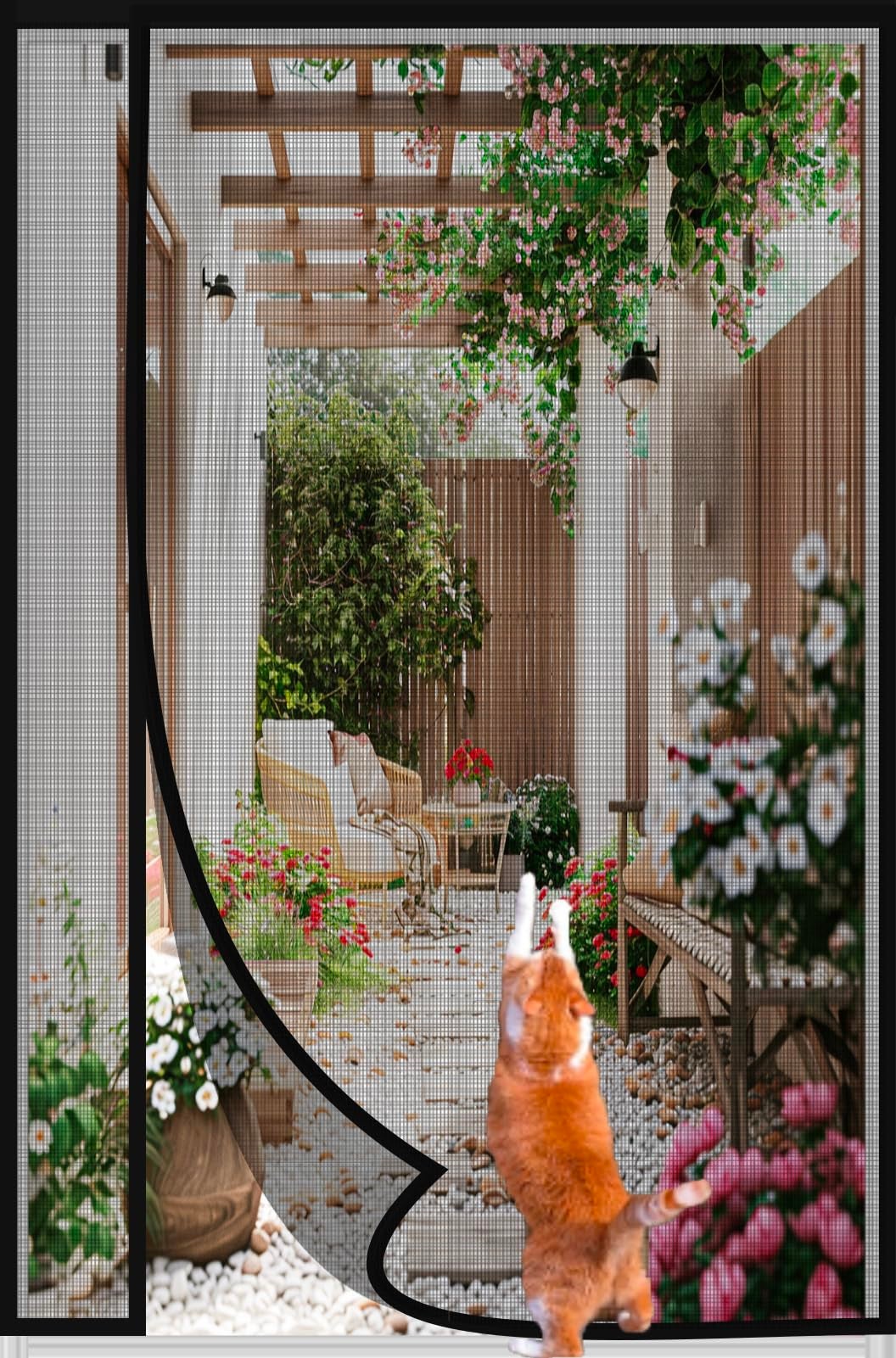 Moustiquaire Porte 110×220cm Griffes de Chat Sûr — free download