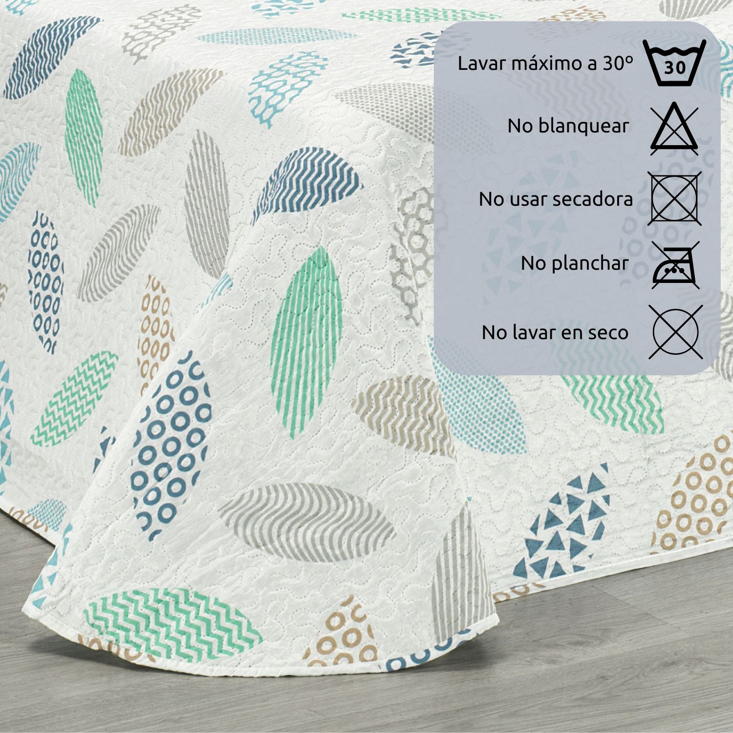 Colcha Bouti Acolchada Tanble cama 90cm Donegal Collections - 6