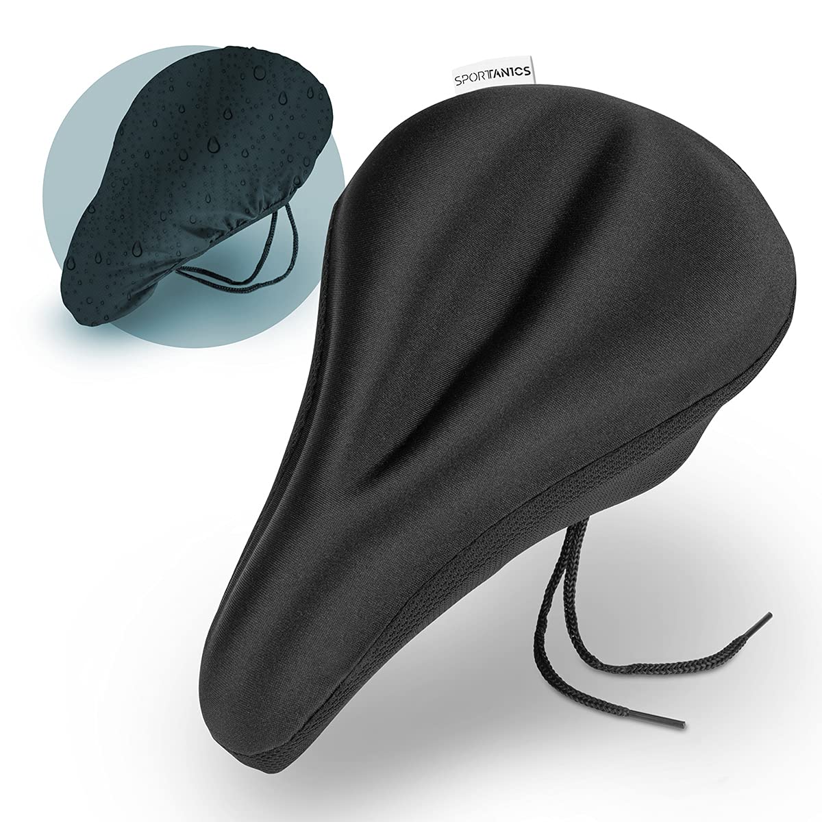 Housse De Selle Vélo SR OFO EXTRA - Lycra Souple Taille Moyenne - Noir - Neuf