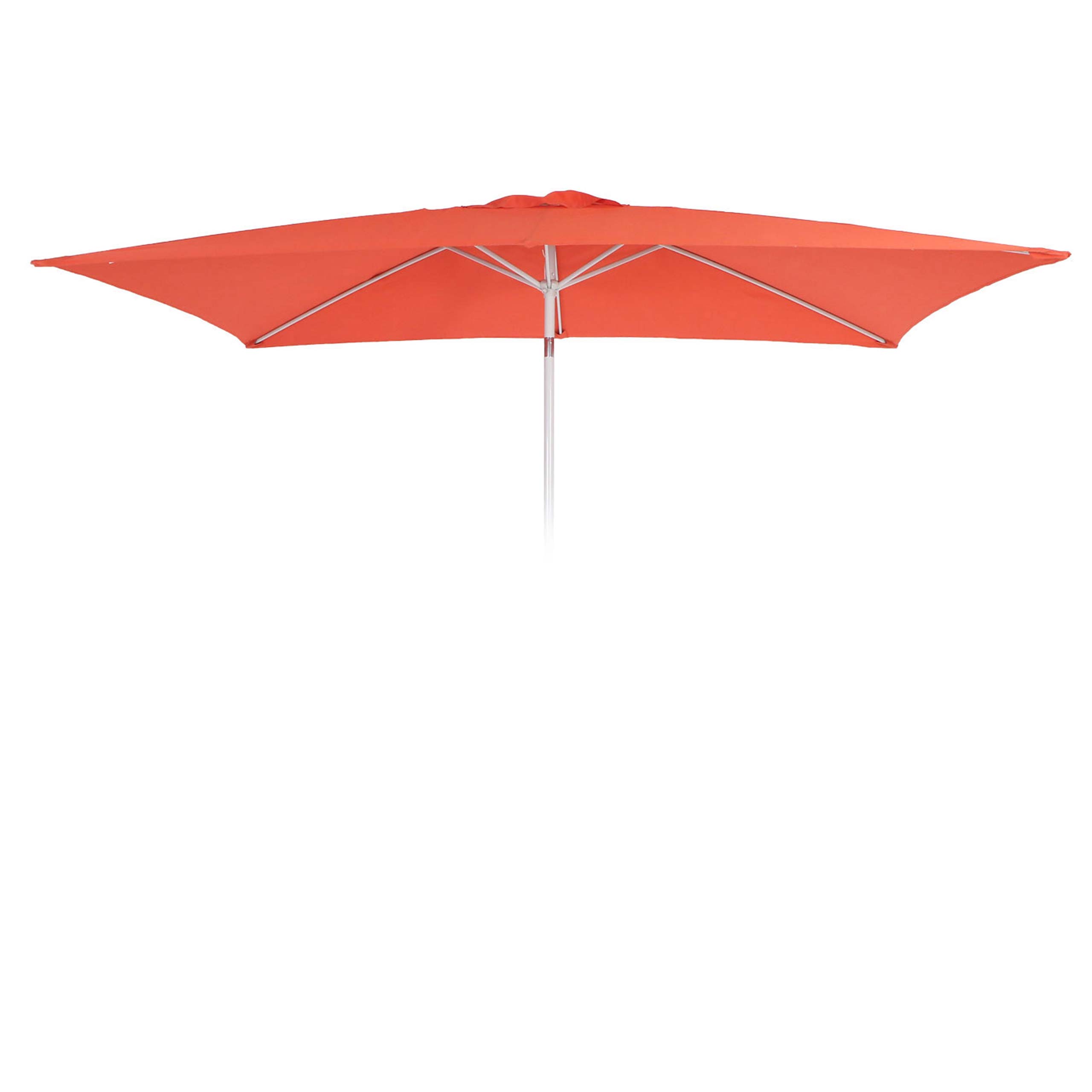 Pokrowiec wymienny na parasol N23, pokrowiec wymienny na parasol, 2x3m prostokątny materiał/tkanina 4,5kg UV 50+ ~ terakota