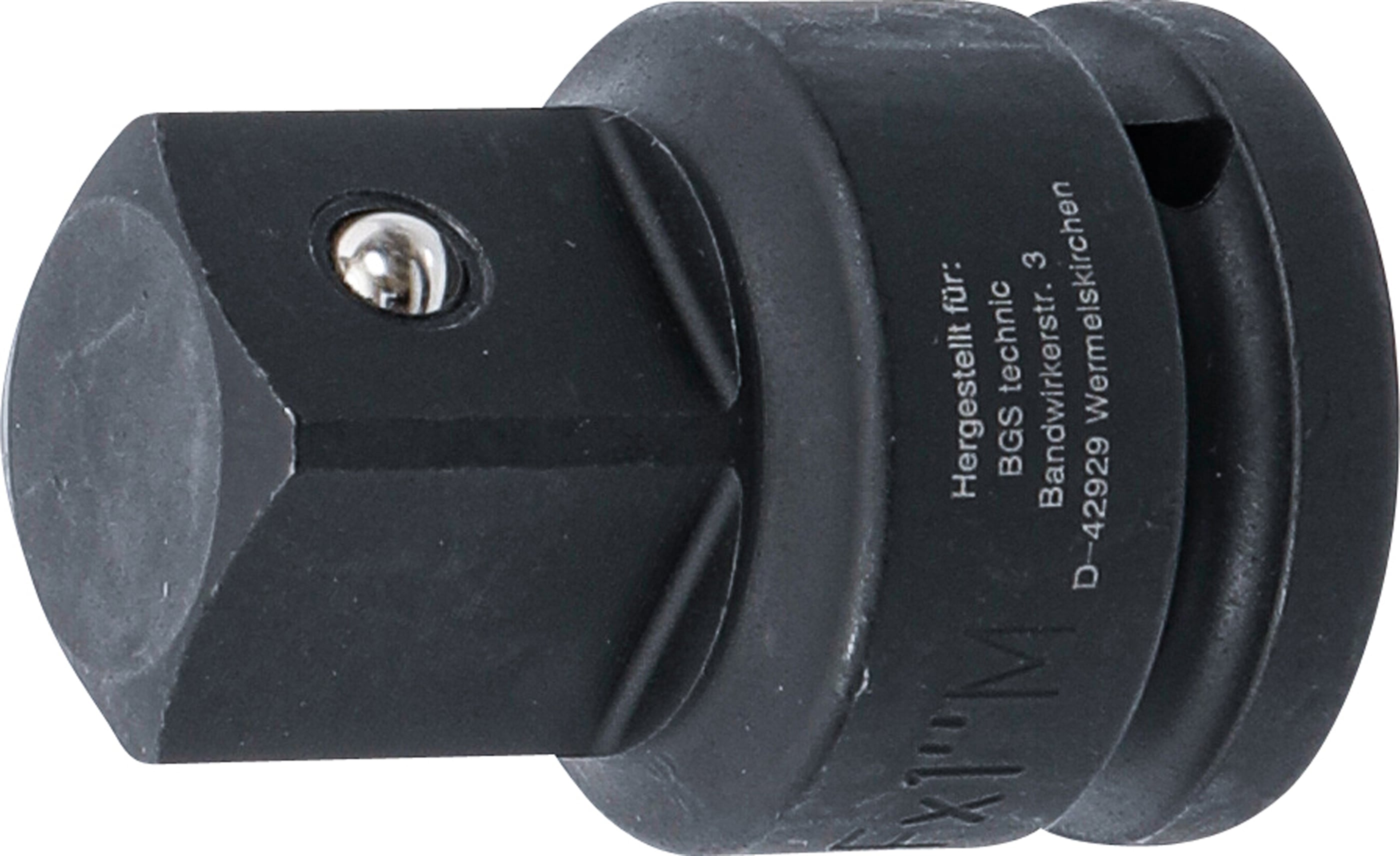 BGS Adapter do klucza nasadowego udarowego, kwadrat wewnętrzny 20 mm (3/4") – kwadrat zewnętrzny 25 mm (1") – 195