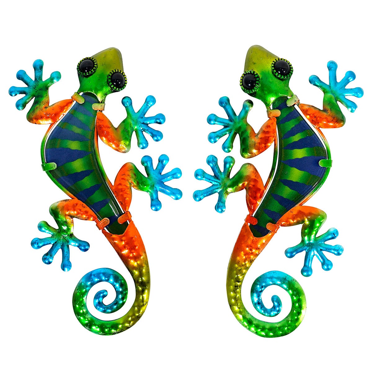 Signes grimalt by sigris - adorno lagarto pack 2 unidades adorno pared | jardin verde - 1x14x21 cm