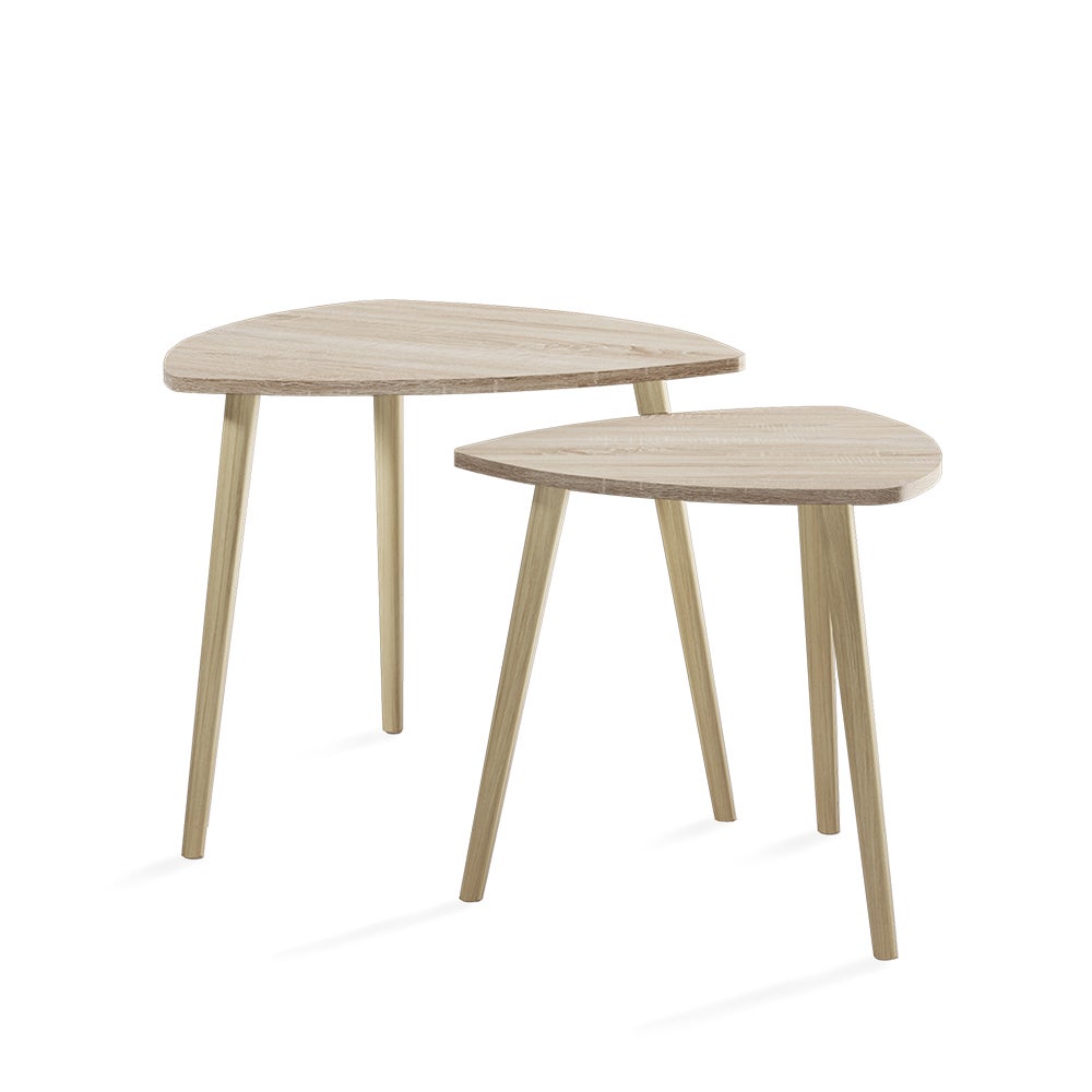 Vicco Stolik kawowy Twino, Sonoma, 60 x 50 cm Zestaw 2 sztuk