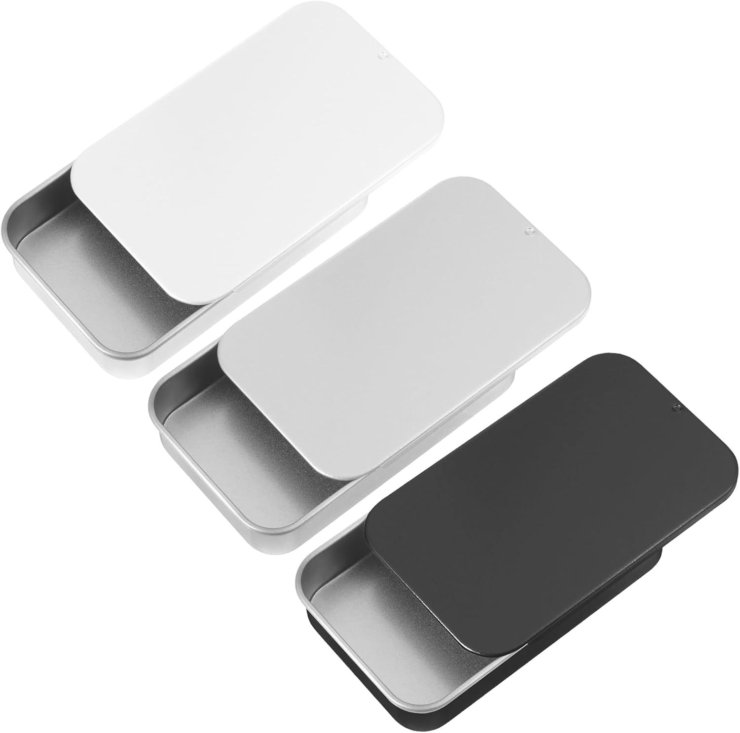 JOTOM Lot de 4 porte-cotons-tiges avec couvercle pour rangement de salle de bain - Distributeur de cotons-tiges en acrylique transparent rond pour coiffeuse - Petit récipient Qtip - Organiseur de JOTOM Lot de 4 porte-cotons-tiges avec couvercle pour rangement de salle de bain - Distributeur de cotons-tiges en acrylique transparent rond pour coiffeuse - Petit récipient Qtip - Organiseur de