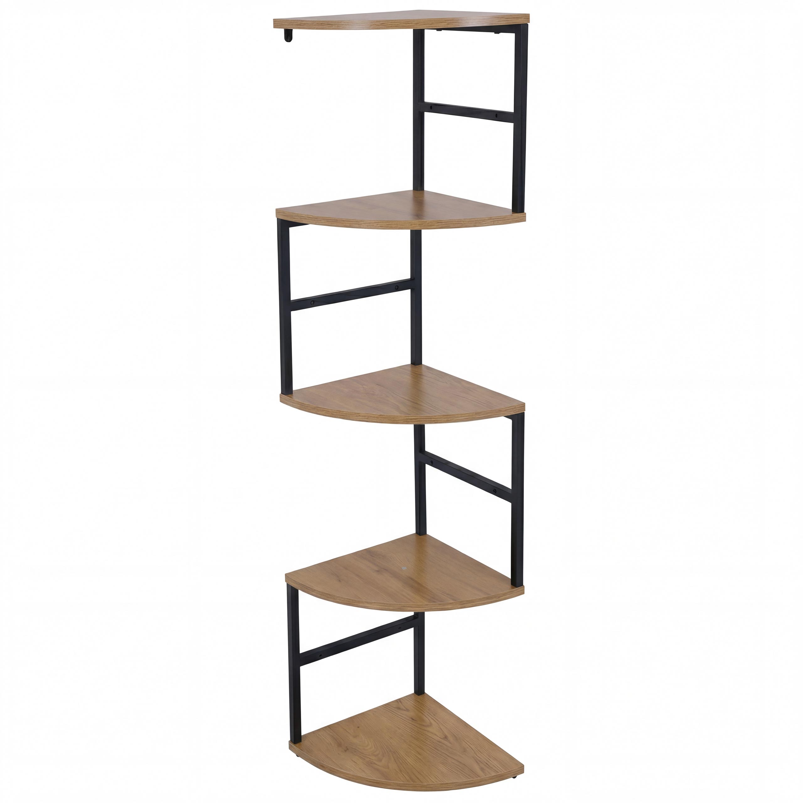 Regał narożny HWC-O99, brązowa