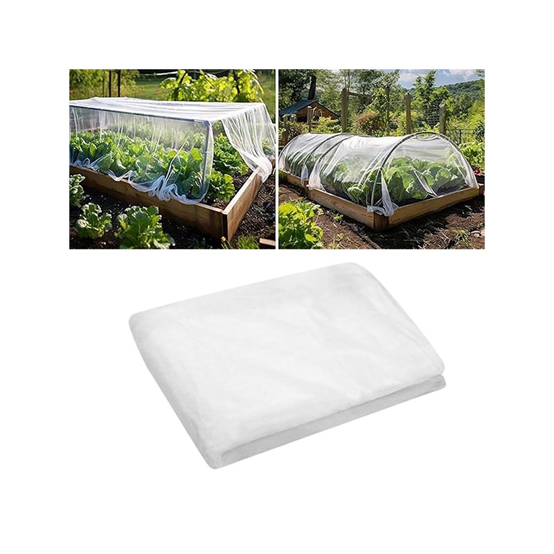 Siatka przeciw owadom z siatki poliestrowej na patio ogrodowe, kurtyna pawilonu, moskitiera przeciw ptakom (szerokość 2,4 x długość 10 metrów)