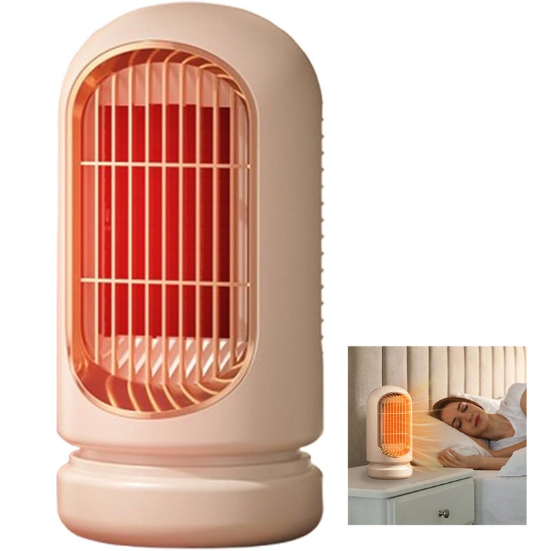 Miniaturowy termowentylator z zabezpieczeniem przed przegrzaniem | Grzejnik elektryczny | Przeznaczony do użytku wewnątrz domów i sypialni