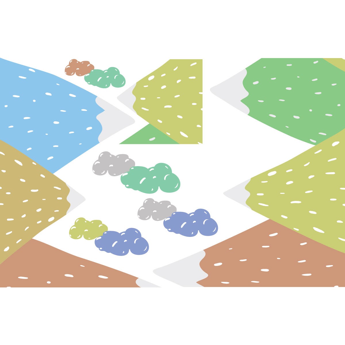 Vinilo niño escandinavo de montaña dipaka - adhesivo de pared - revestimiento sticker mural decorativo - 120x180cm - 4