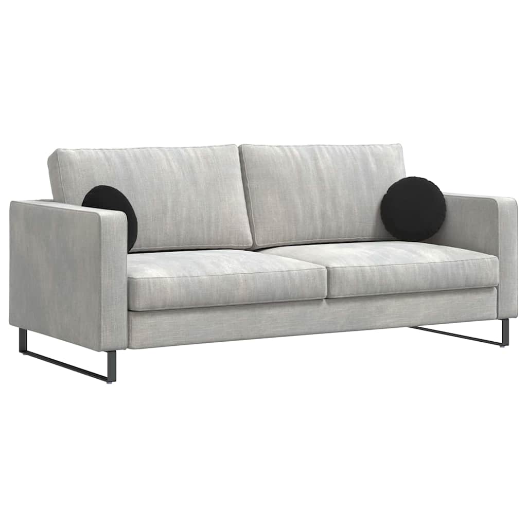 Cojines de asiento de 2 piezas de terciopelo negro, Ø 30 × 13 cm - 3