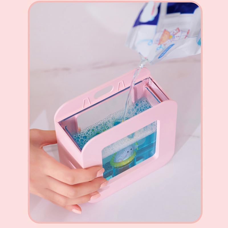 Distributeur De Savon Automatique pour Enfants - Distributeur De Savon Automatique sans Contact - Savon en Mousse Intelligent (Petit Dinosaure Rose) - 5