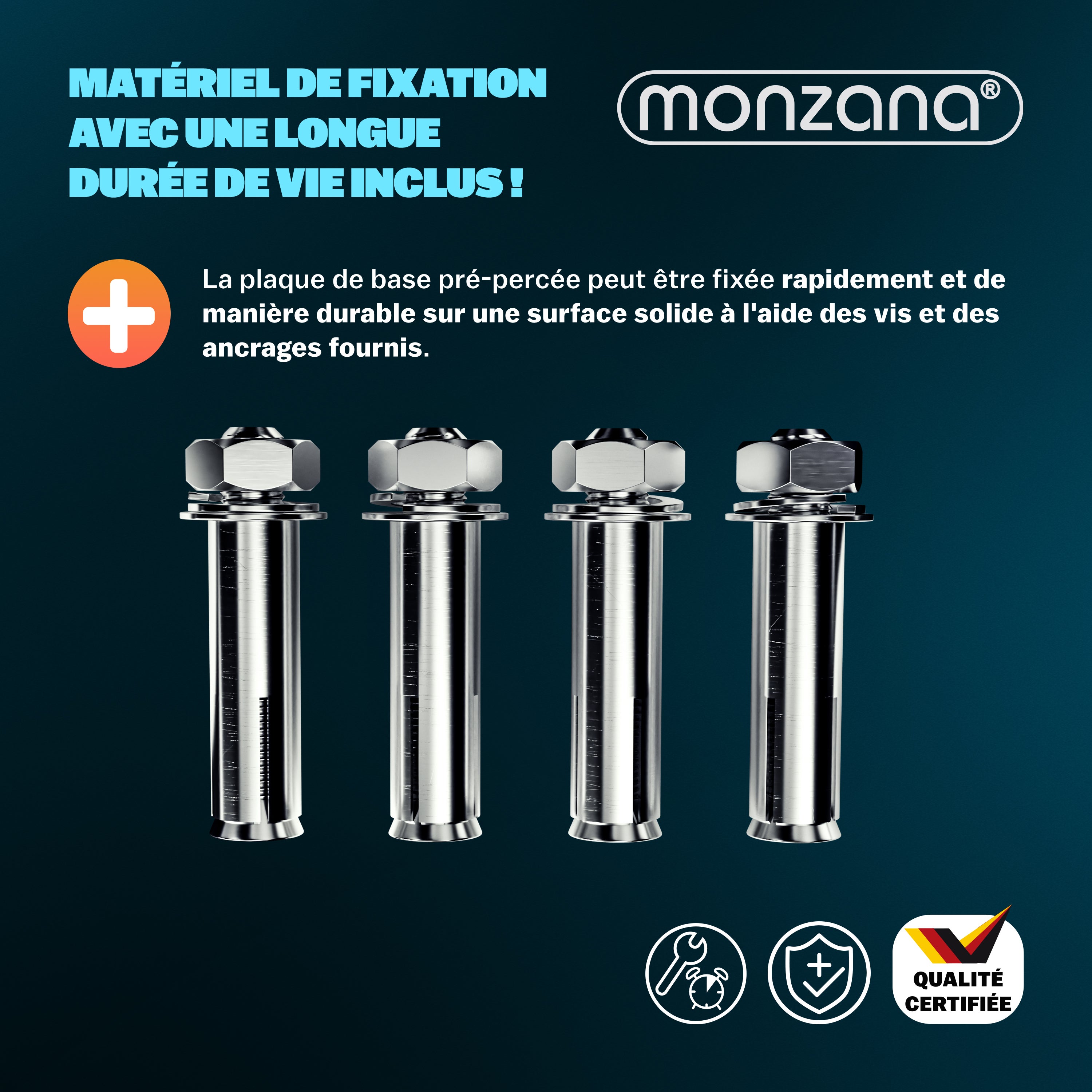 MONZANA® Barrière de parking rabattable en acier forme arc plaque de sol barrière stationnement serrure 2 clés arceau de parking - 5