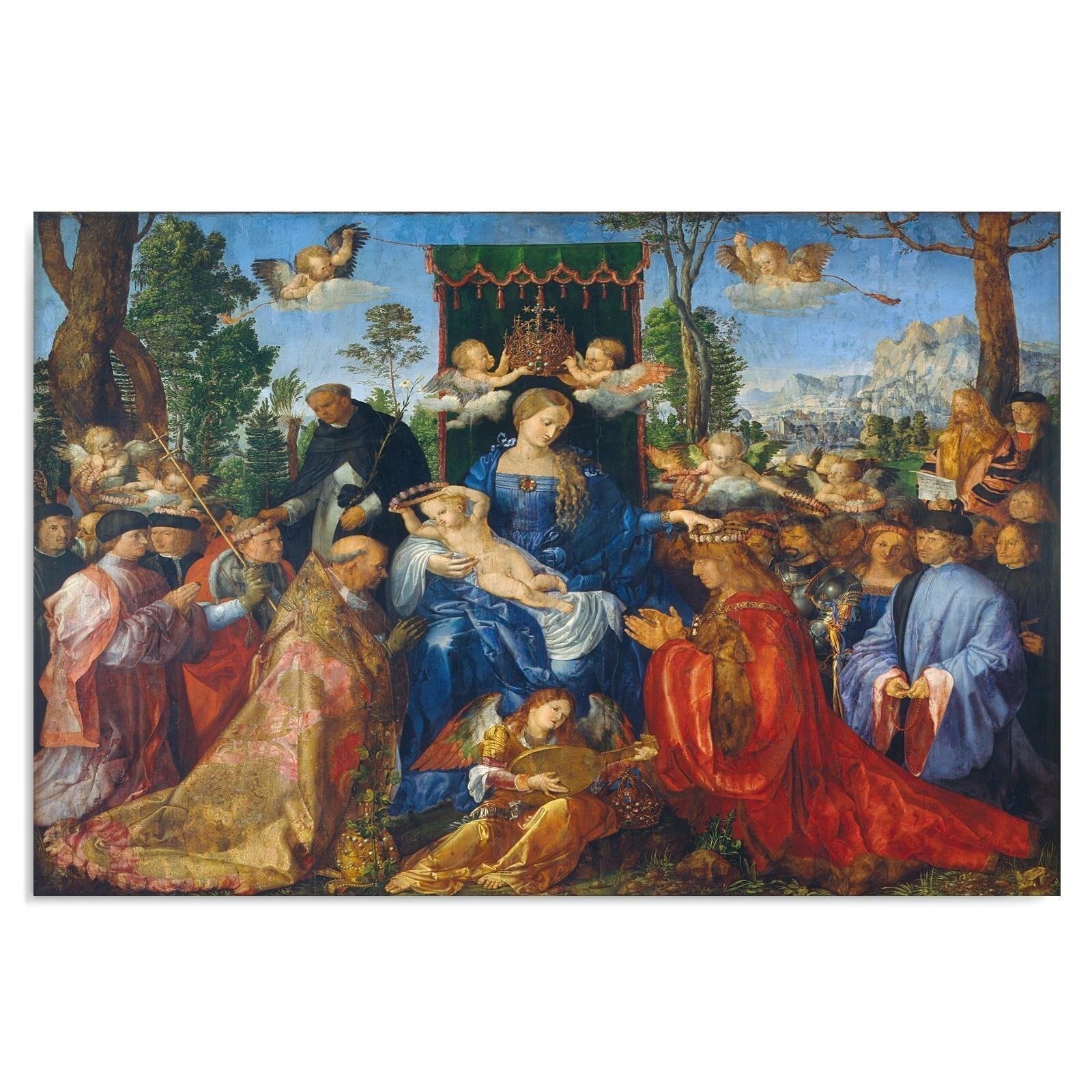 Obraz, Święto Różańcowe - A. Dürer reprodukcja 60x40