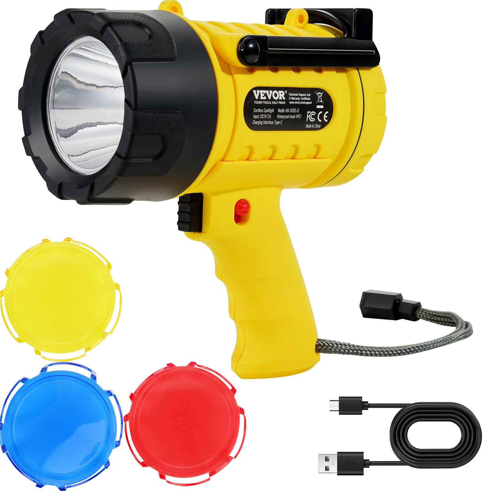 Torcia EDC 3 In 1 Da 1100 Lumen | Ricaricabile USB-C Con Display Batteria | Luce Principale + Laterale (Bianca/Rossa/UV) | 9 Modalità Per Campeggio Ed Emergenza - 2