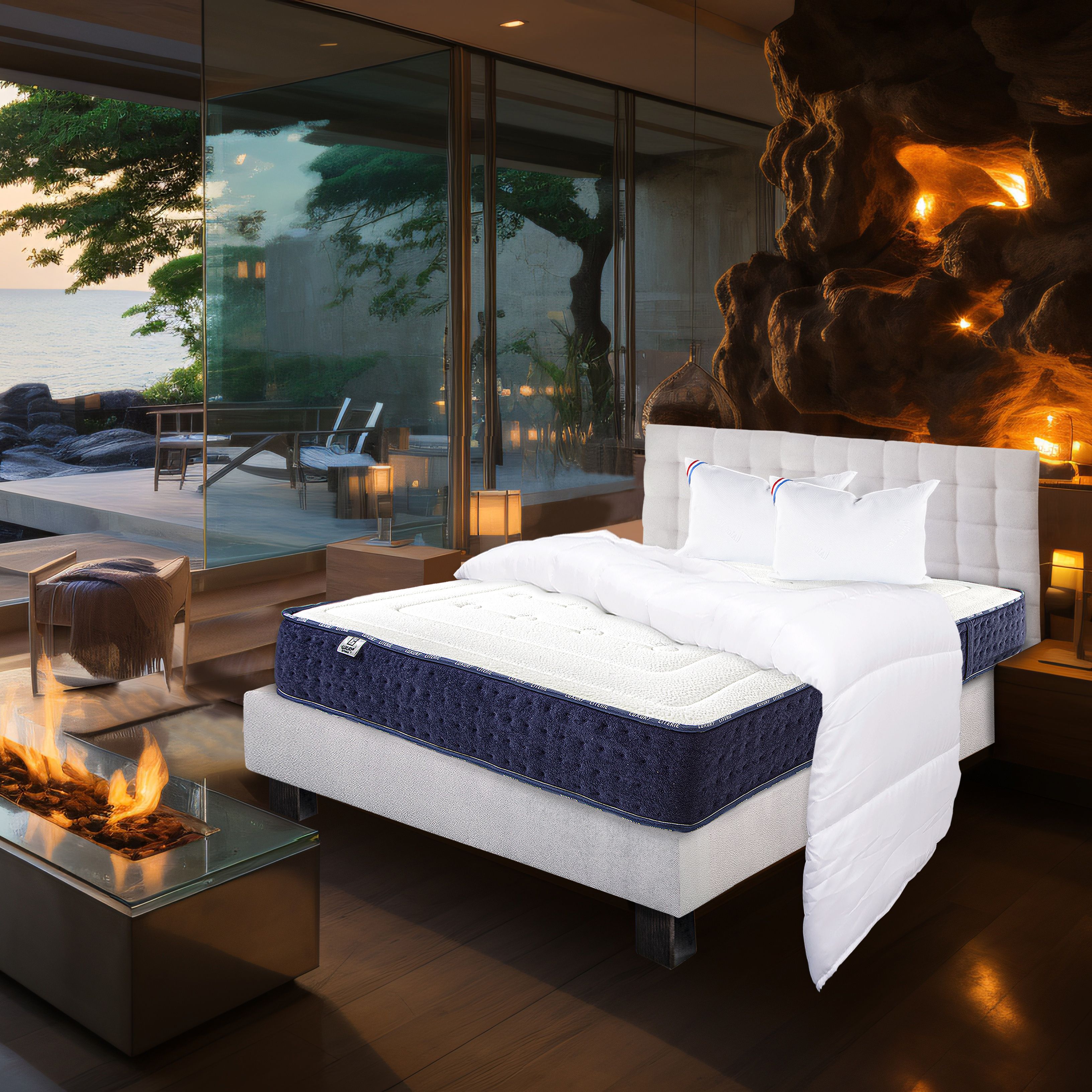 Housse De Couette Anti-acariens 200x200 Cm - Hypoallergénique, Lavable à 95°C - Matière Légère 80g/m² - Certification Öko-Tex