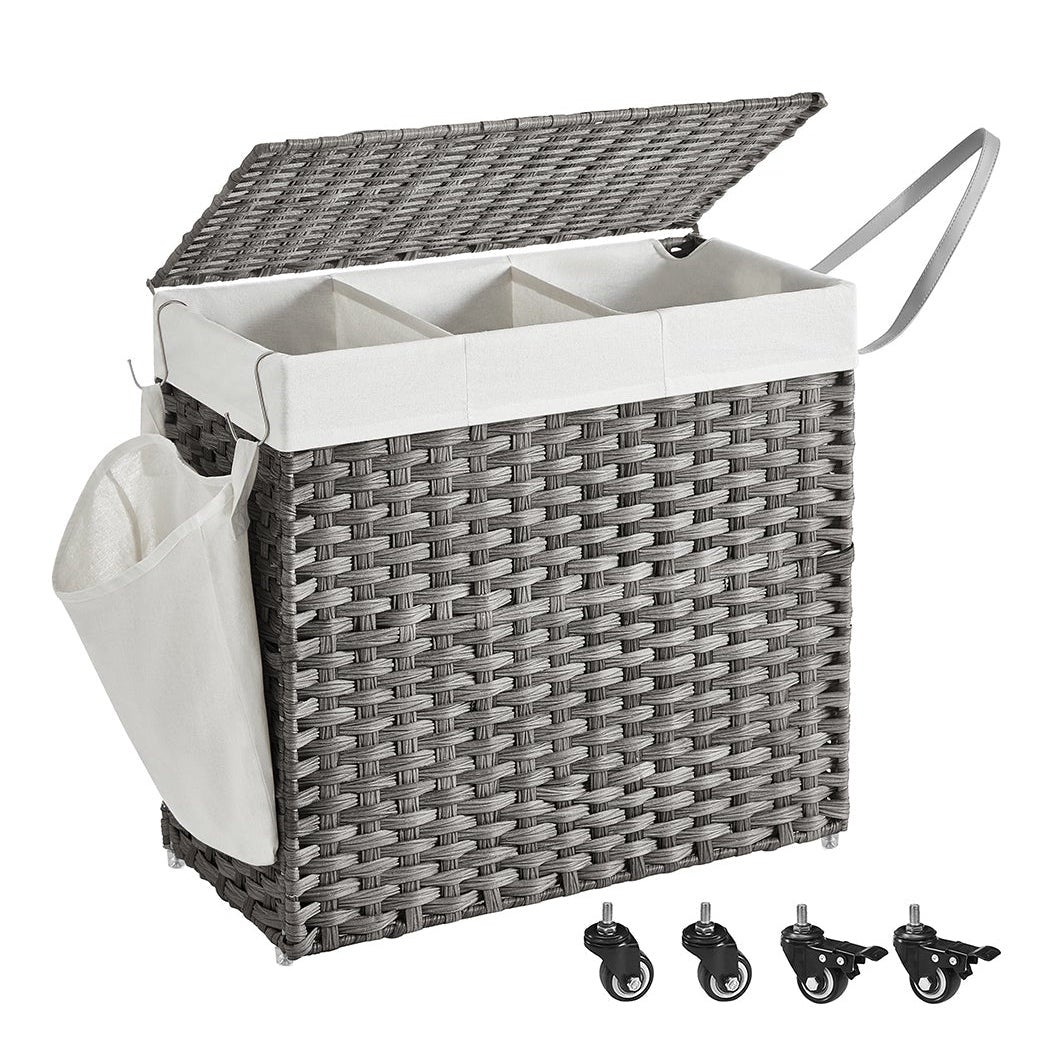 PANIER À LINGE de haute qualité Naturel Style 40L Curver couleurs différentes EUR 37,27 - FR