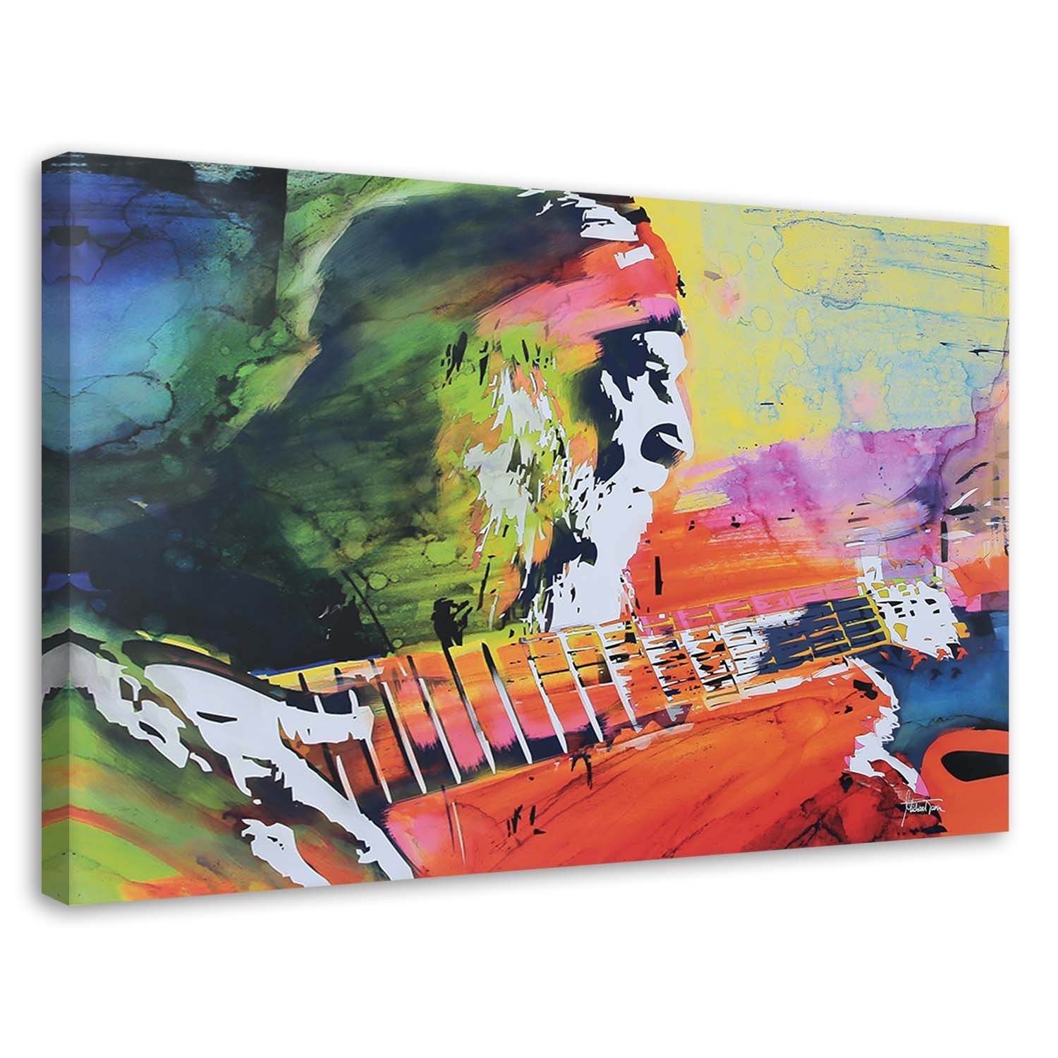 Obraz na płótnie, Kurt Cobain - abstrakcja 100x70