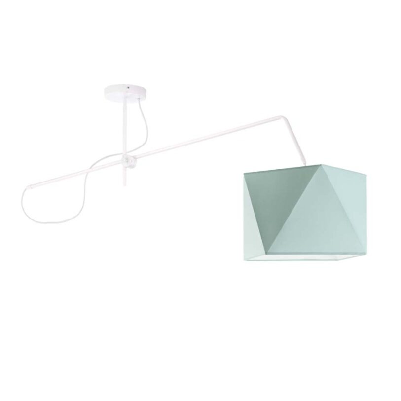 Lampa wisząca przegubowa sufitowa regulowana z abażurem diament MODERN