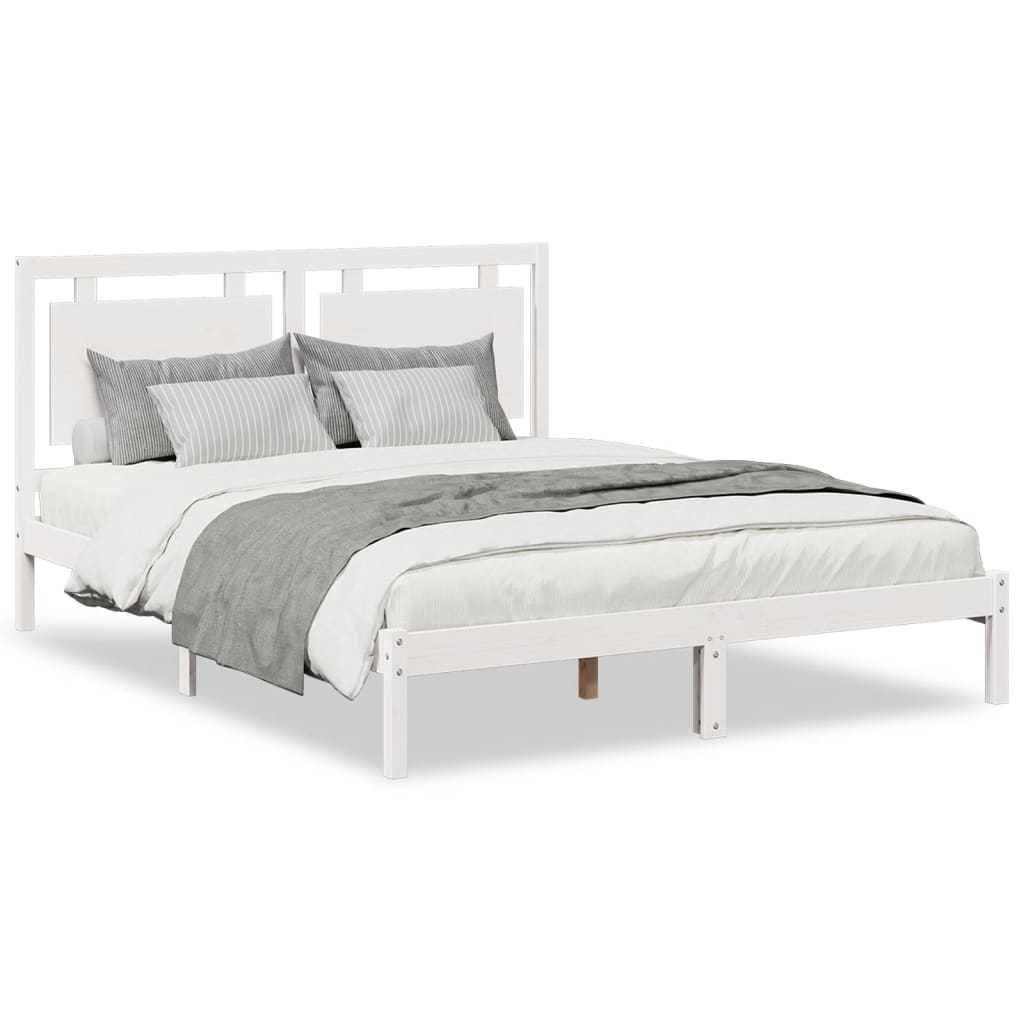 Lit Double Lit Adulte Cadre De Lit Extra Long Sans Matelas X