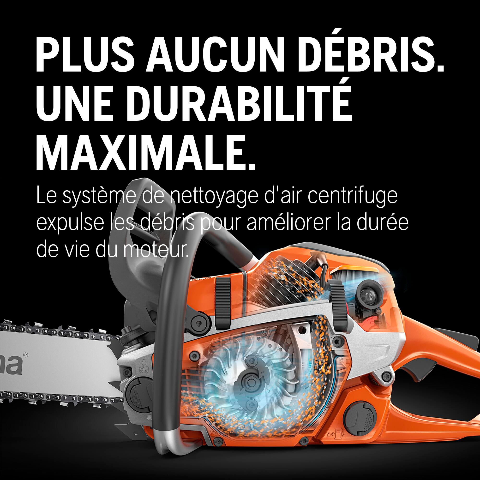 Husqvarna 135 Mark II Tronçonneuse 38 cc, guide 35 cm, jardin & bois de chauffage - 7