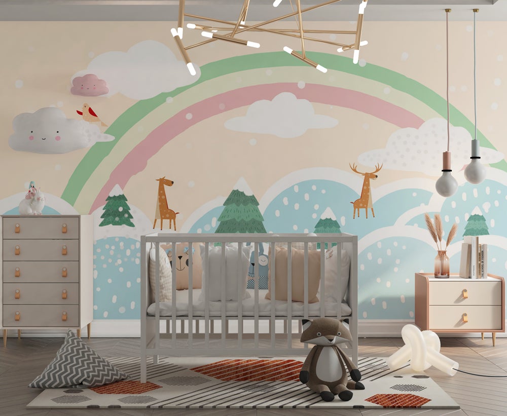 Papier peint arc en ciel L225cm x H260cm | Leroy Merlin