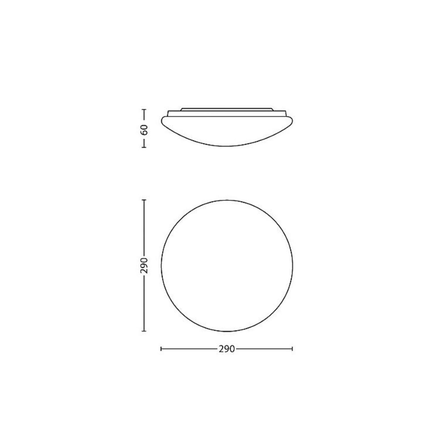 Plafonnier LED PHILIPS MyLiving Twirly 12W 2700K Blanc chaud - 3