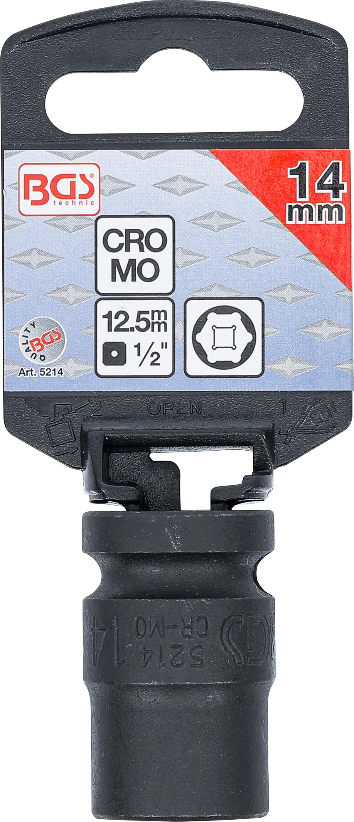 Douille à choc, six pans | 12,5 mm (1/2