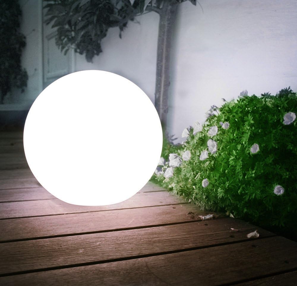 Lot de 3 lampes sphériques solaires LED, lampadaires décoratifs d'extérieur pour terrasse, éclairage paysager de jardin, étanches. - 3