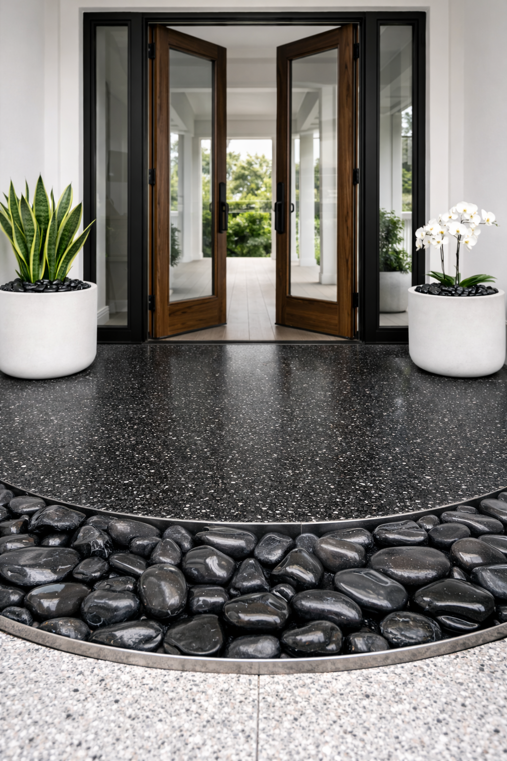 Piedras Negras Decorativas 60-80 mm Negras 10 Kg | Para Jardín Interior y Exterior - 5