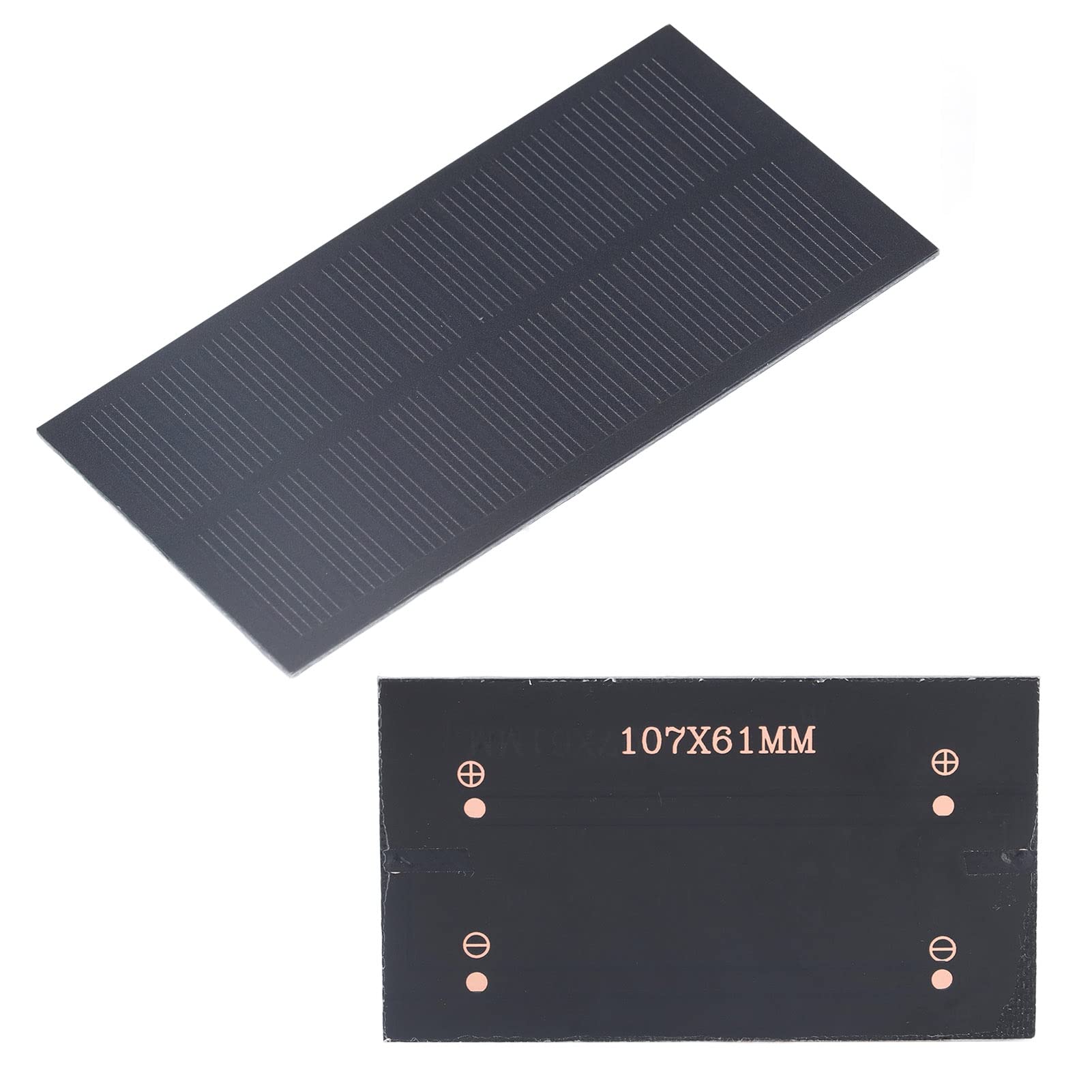 Piccolo pannello solare monocristallino in silicio modulo solare portatile per batterie da 3,7 V in carica 1 W 5 V - 5