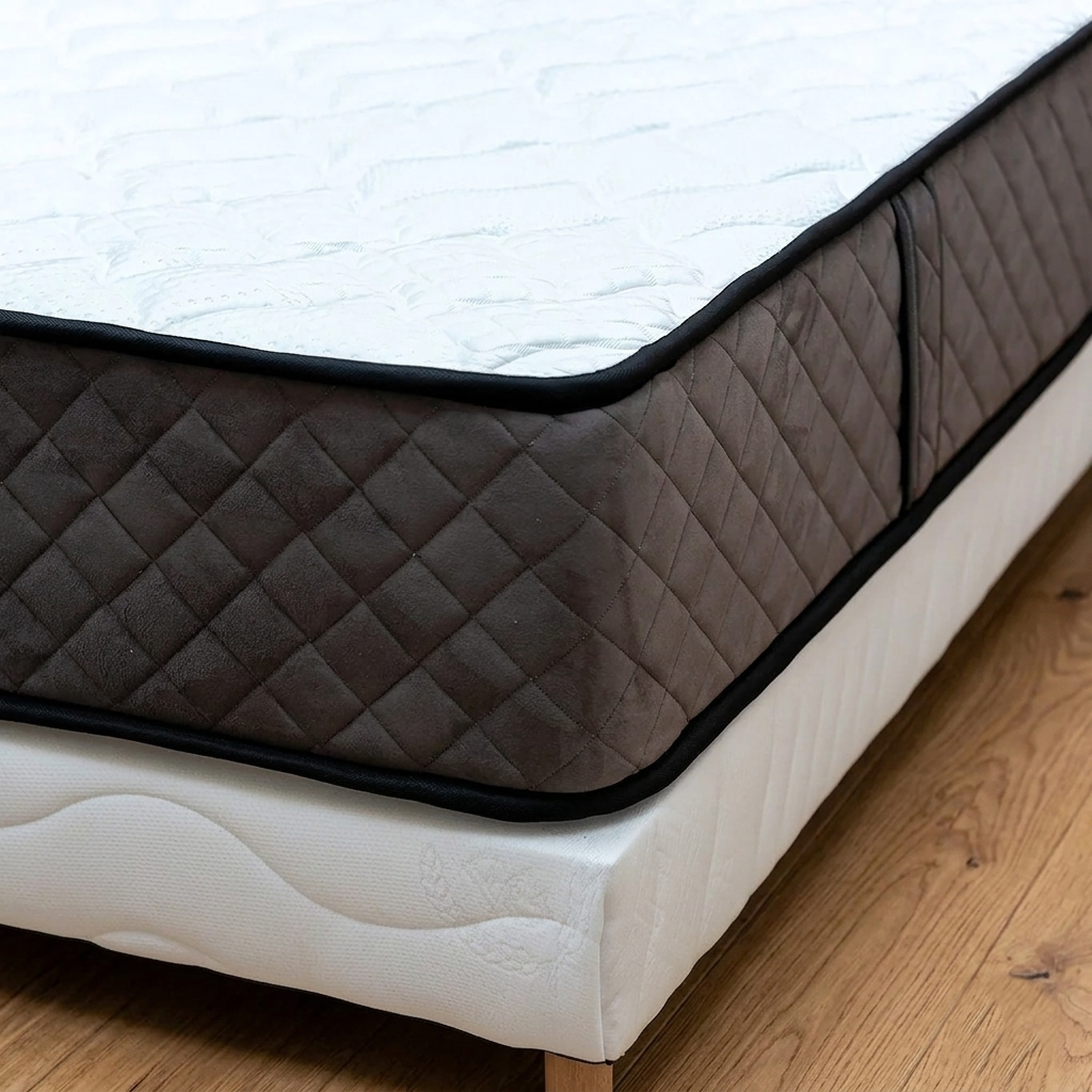 Ensemble Hotel Confort 180x200 cm Hauteur 30 cm Mousse haute résilience avec Sommier Tapissier 2 Blocs Soutien ferme - 3
