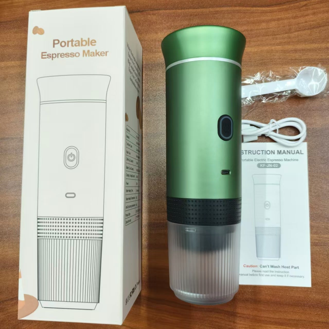 Petite Cafetière Auto Cafetière à Service Unique Machine à Café Portable Rechargeable sans Fil de Type C avec Batterie 1200 MAh pour Voyage, Camping