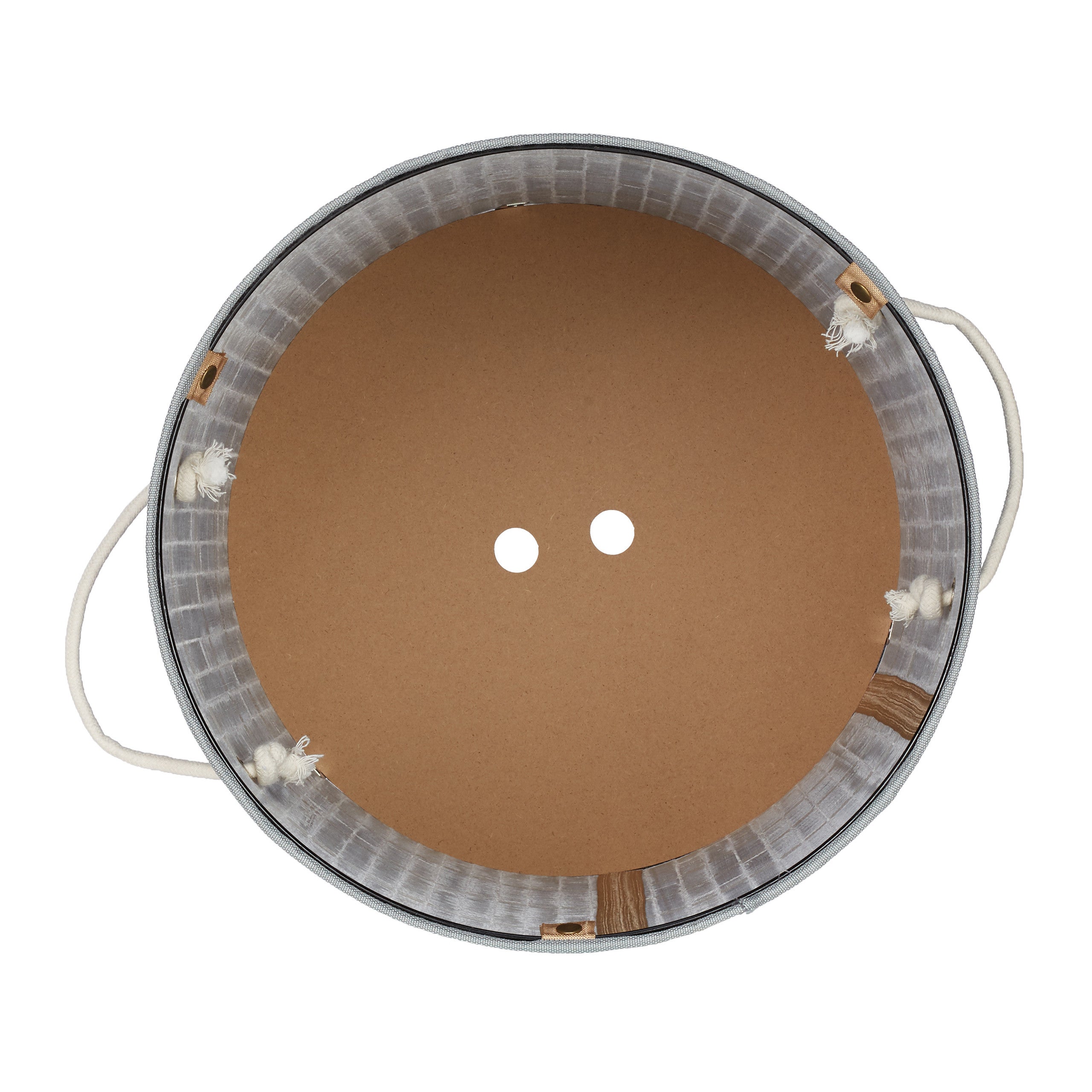 Relaxdays Panier à linge bambou, pliable, Corbeille à linge ronde, 65 L, Sac à linge, Ø 40 cm, gris - 7