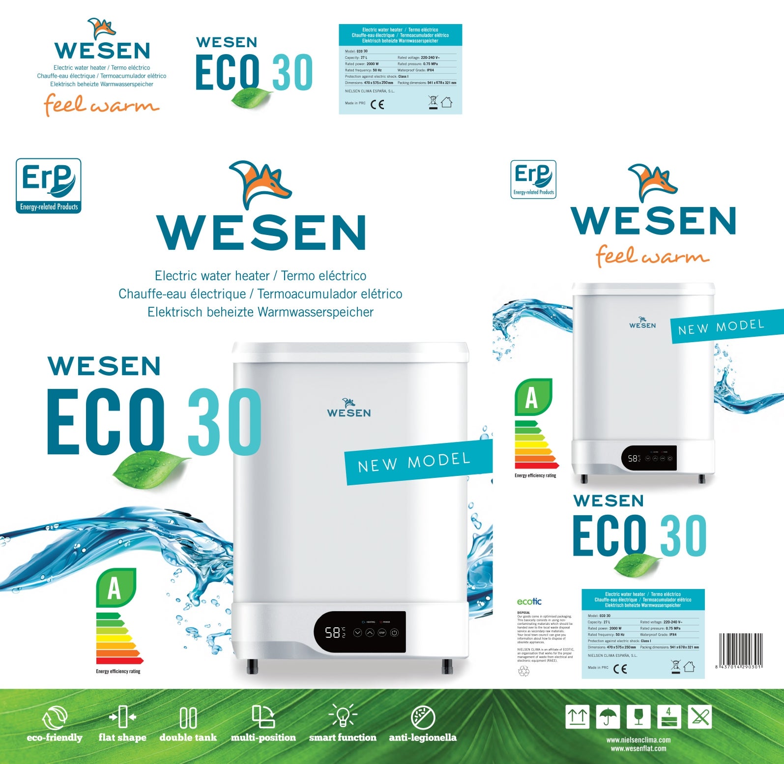 Aquecedor de água elétrico Wesen Pro 50 l. - 4