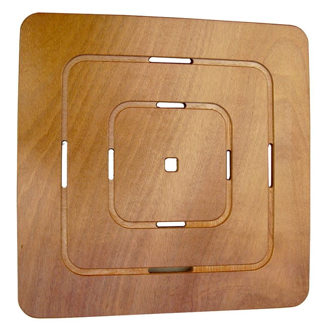 Pedana Doccia Legno Okumè 60x60 Design Moderno Ideale Per Piatto Doccia