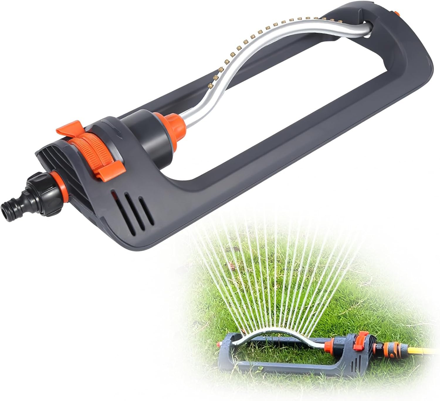 Arrosage Jardin Automatique Arroseur Oscillant Dellyy | Jusqu'à 250m² - 19 Trous - Réglable Arroseur Rotatif Arrosage Jardin Automatique Arroseur Oscillant Dellyy | Jusqu'à 250m² - 19 Trous - Réglable Arroseur Rotatif
